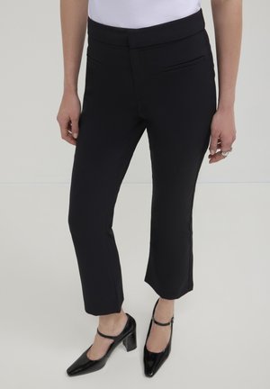 Calliope FLARE TINTA UNITA  - Trousers - nero