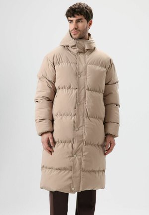 LONG PUFFER - Winter coat - beige