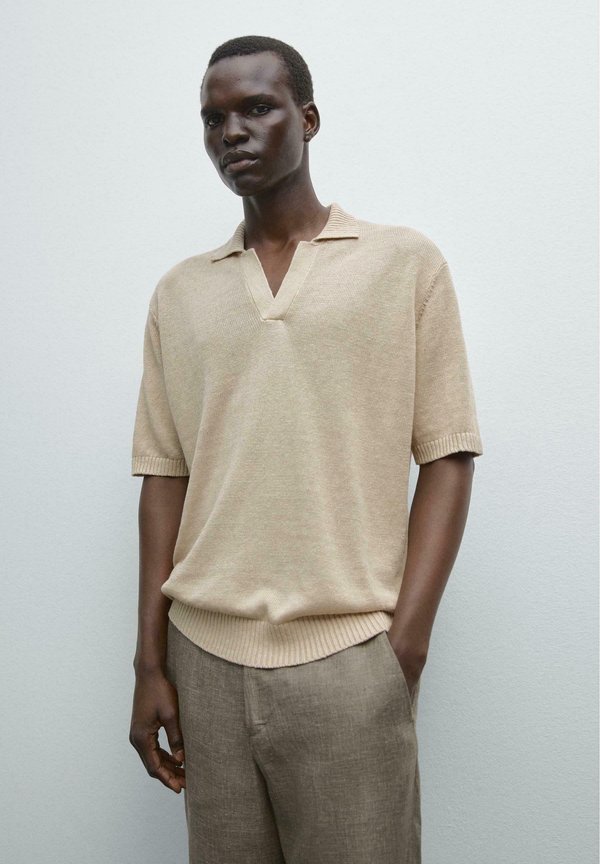 V-NECK - Poloshirt - beige