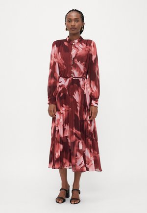 ANNABEL BUTTON THROUGH MIDI - Abito a camicia - berry odella