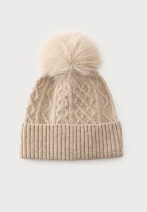 Pieces, PCAVIA POMPOM - Bonnet - beige