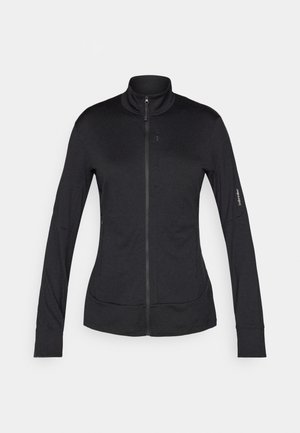 icebreaker MID WEIGHT QUANTUM ZIP - Fleece jacket - black