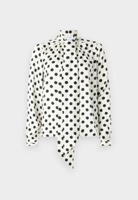 kate spade new york BREEZY DOT TIE NECK SHIRT - Blúzka so zapínaním na gombíky - black/cream