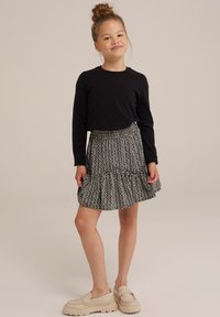 WE Fashion Pitkähihainen paita - black