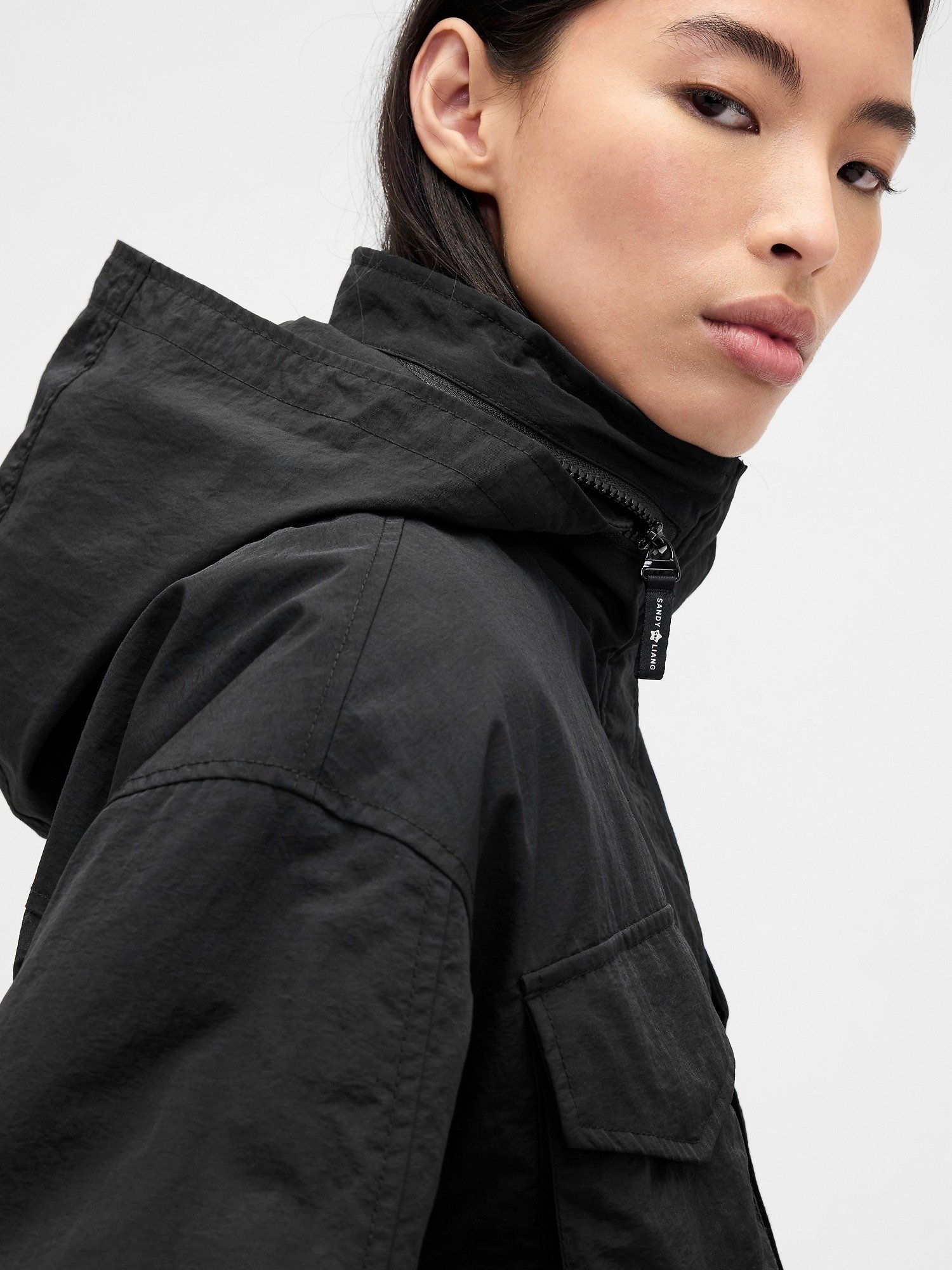 GAP GAP SANDY LIANG LACE-TRIM CINCHED JACKET - Light jacket