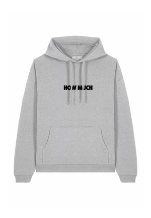 HOW MUCH EMBROIDERY UNISEX - Hoodie - mottled grey