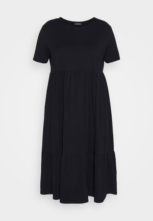 Even&Odd Curvy Jerseykleid - black