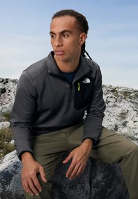 The North Face CREST ¼ ZIP - Sudadera - anthracite grey/black