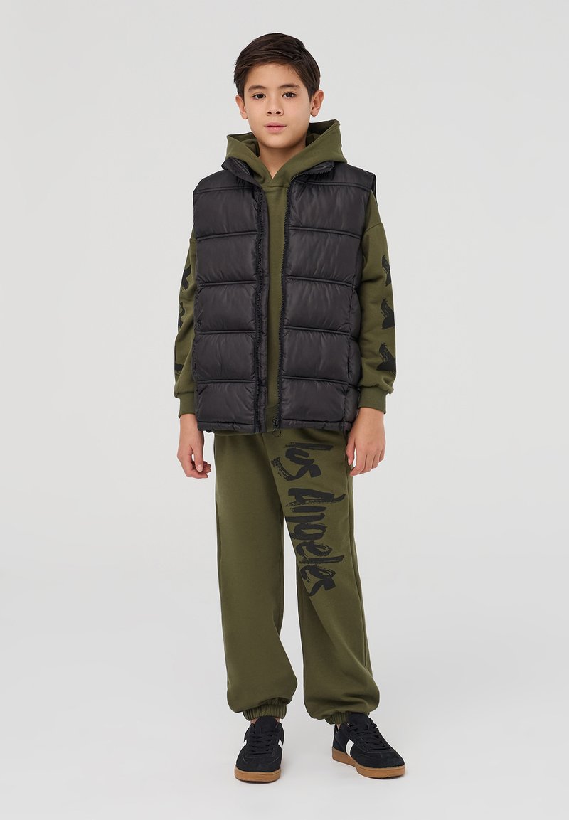 Terranova STAMPA LOS ANGELES - Pantaloni sportivi - verde militare