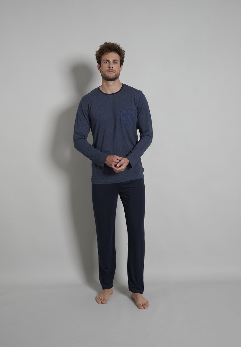 TOM TAILOR SET - Conjunto de pijama - blau mittel melange