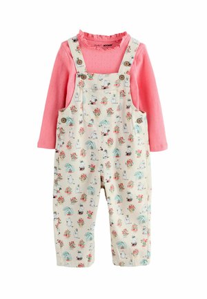 REGULAR FIT  SET  - Kantáros nadrágok - pink