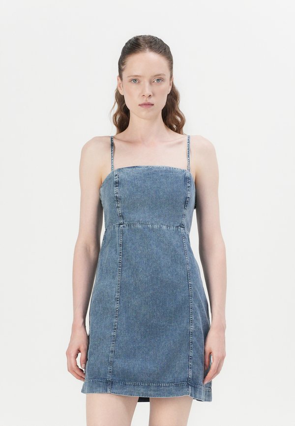 ALINE MINI DRESS - Denim dress - light wash