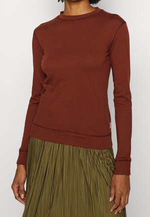 Collegepaita - dark brown