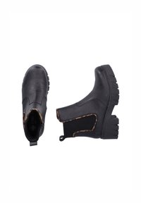 Rieker Plateaustiefelette - schwarz