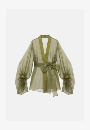 Touché Privé, ORGANZE KIMONO - Veste légère - green