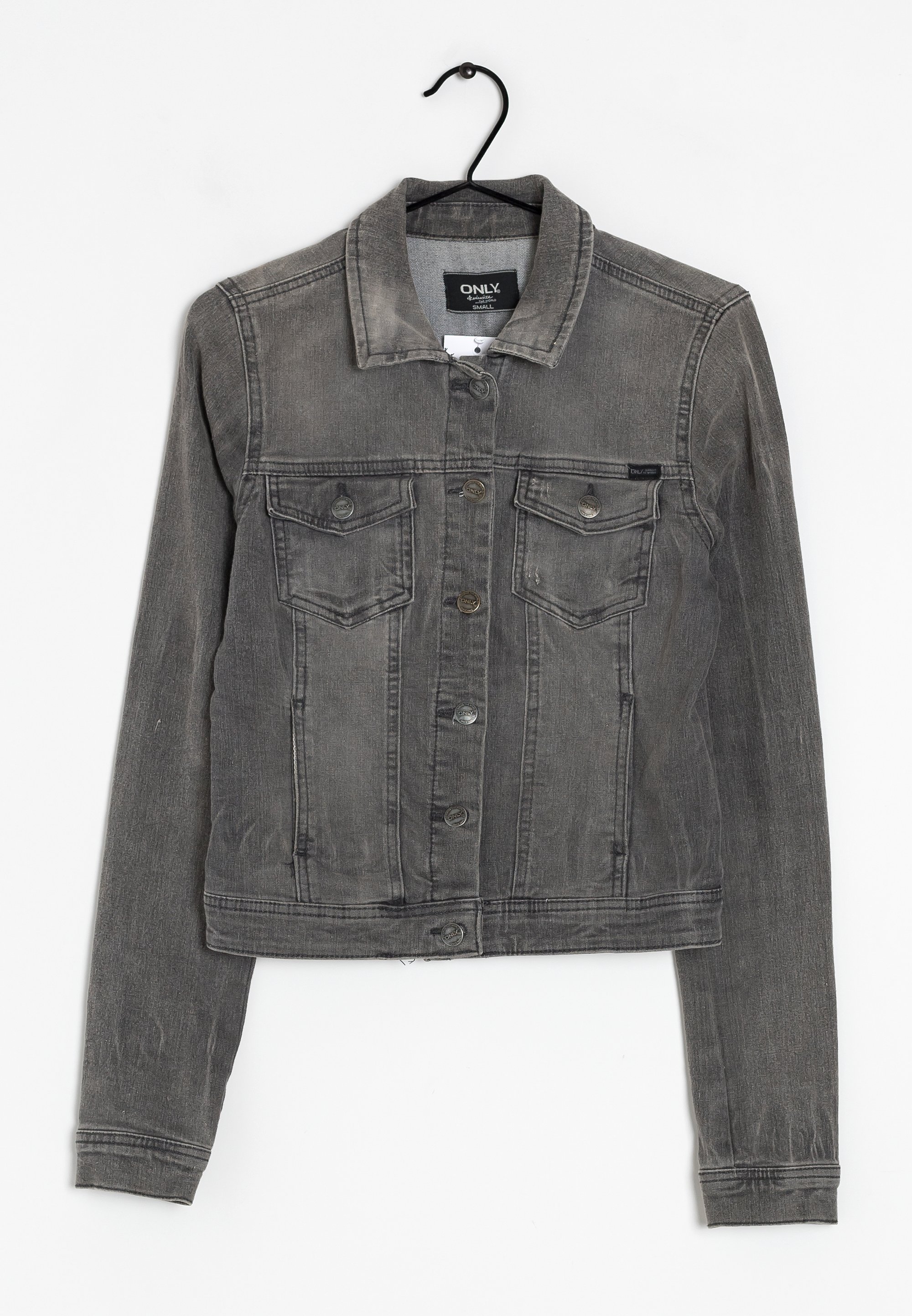 ONLY Denim jacket grey/grey denim (Pre-owned) Zalando