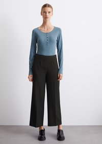 Marc O'Polo HENLEY, LONG SLEEVE - Topper langermet - hazy blue
