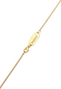 KUZZOI STRUCTURED COIN CROSS - Halsband - gold-coloured