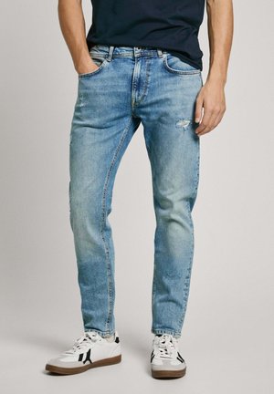 Pepe Jeans Jeans Tapered Fit - medium blue destroy