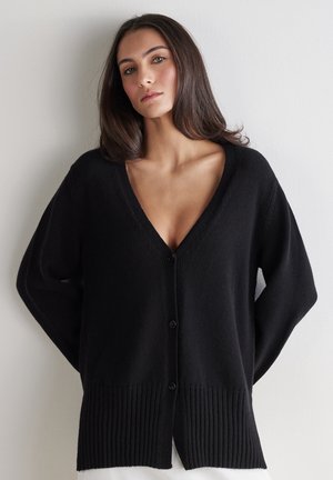 Falconeri, ULTRASOFT V-NECK - Cardigan - Black