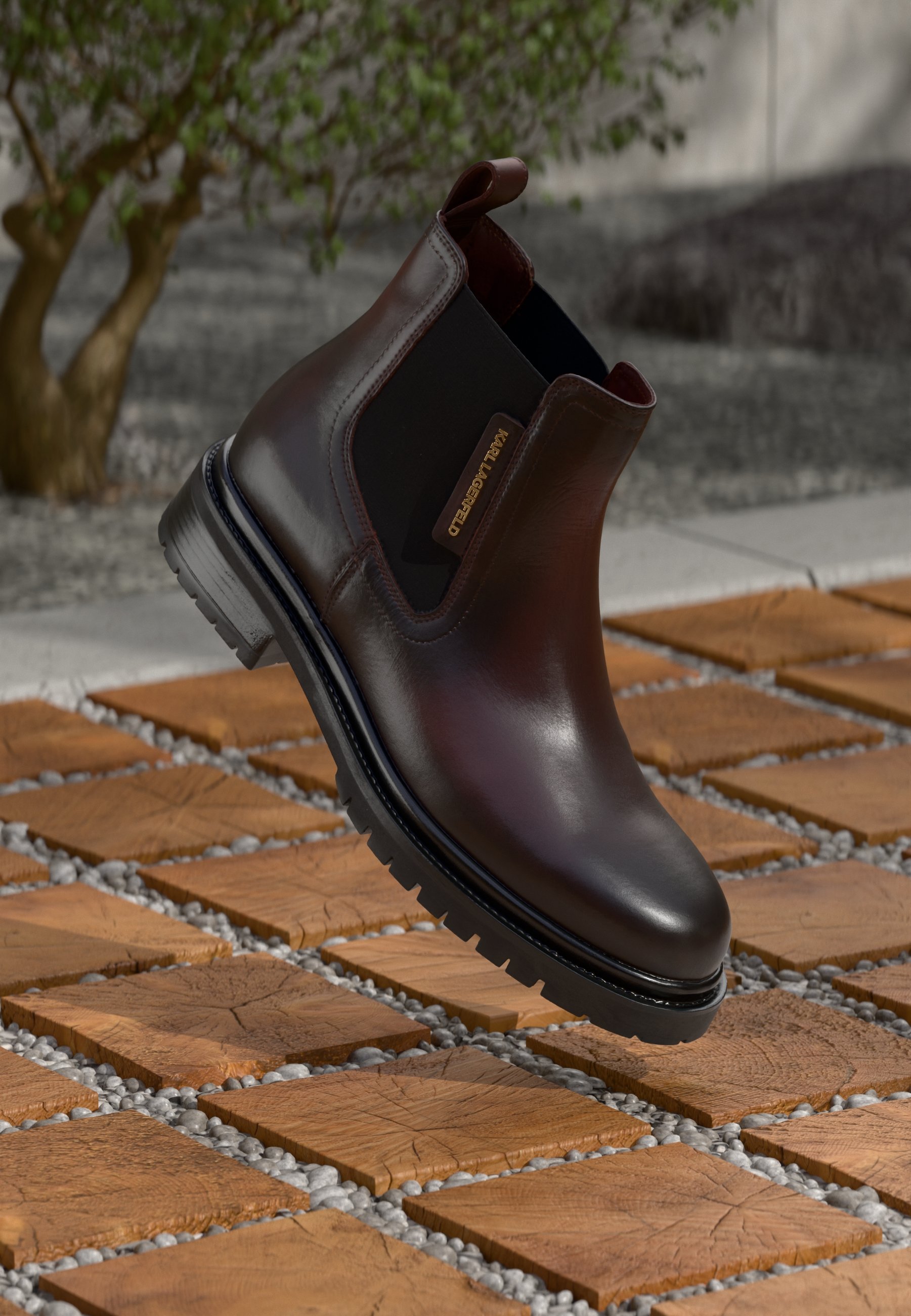 Karl Langerfield  Brown Men\'s Work/Dress Boots Size 12 Karl Lagerfeld Men main image 3