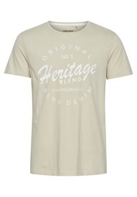 BHABRAHAM - Print T-shirt - oyster gray