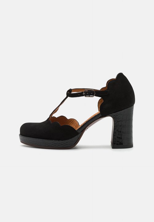 Escarpins CHIE MIHARA Festa En Daim Et Cuir - Modèle D'Orsay Pump, Neufs Avec Emballage, Collection Printemps-été