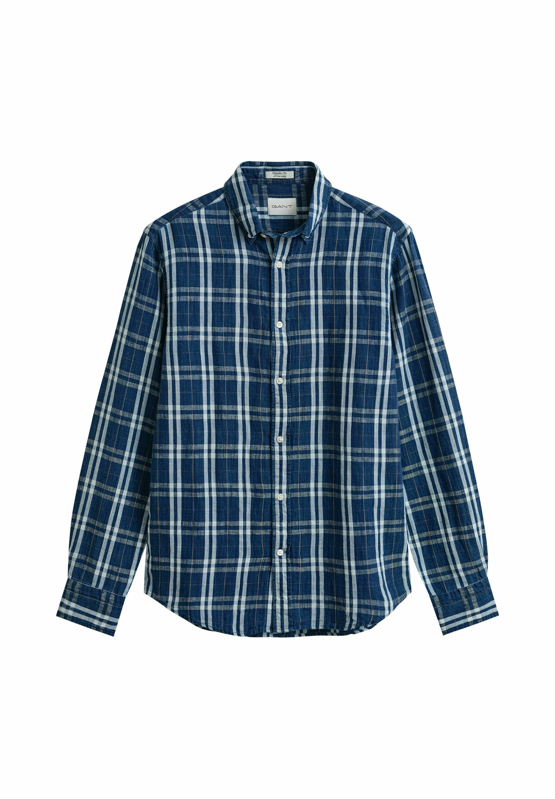 GANT CHECKED - Košile - light indigo