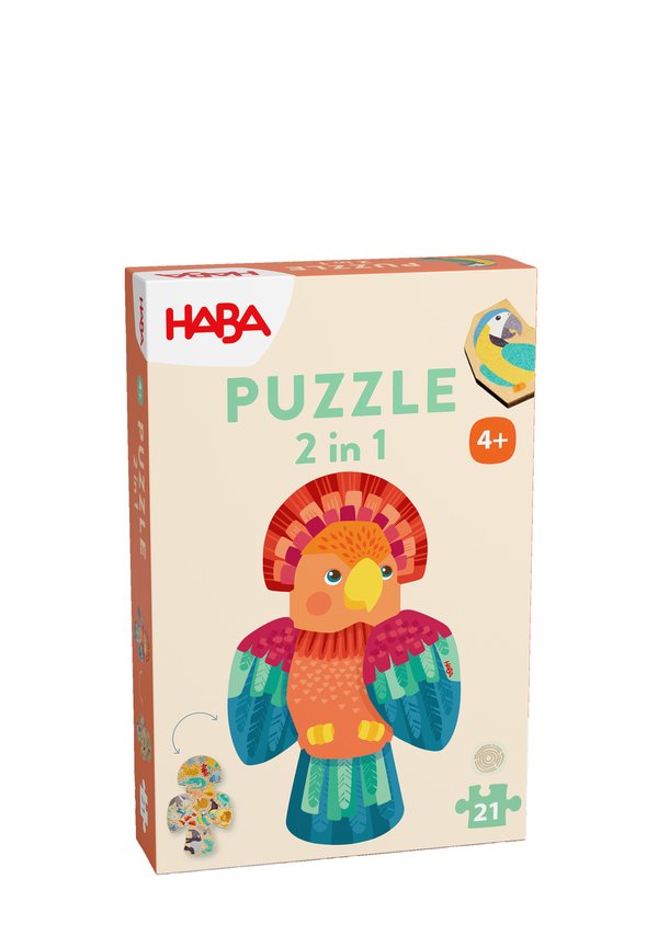 2IN1 - Puzzle - papagei