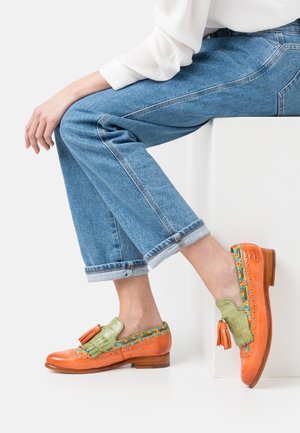 SELINA 3 - Mocassins - imola/mild orange/harring bone weave/multicolor/mint green/mild orange/extra white/natural