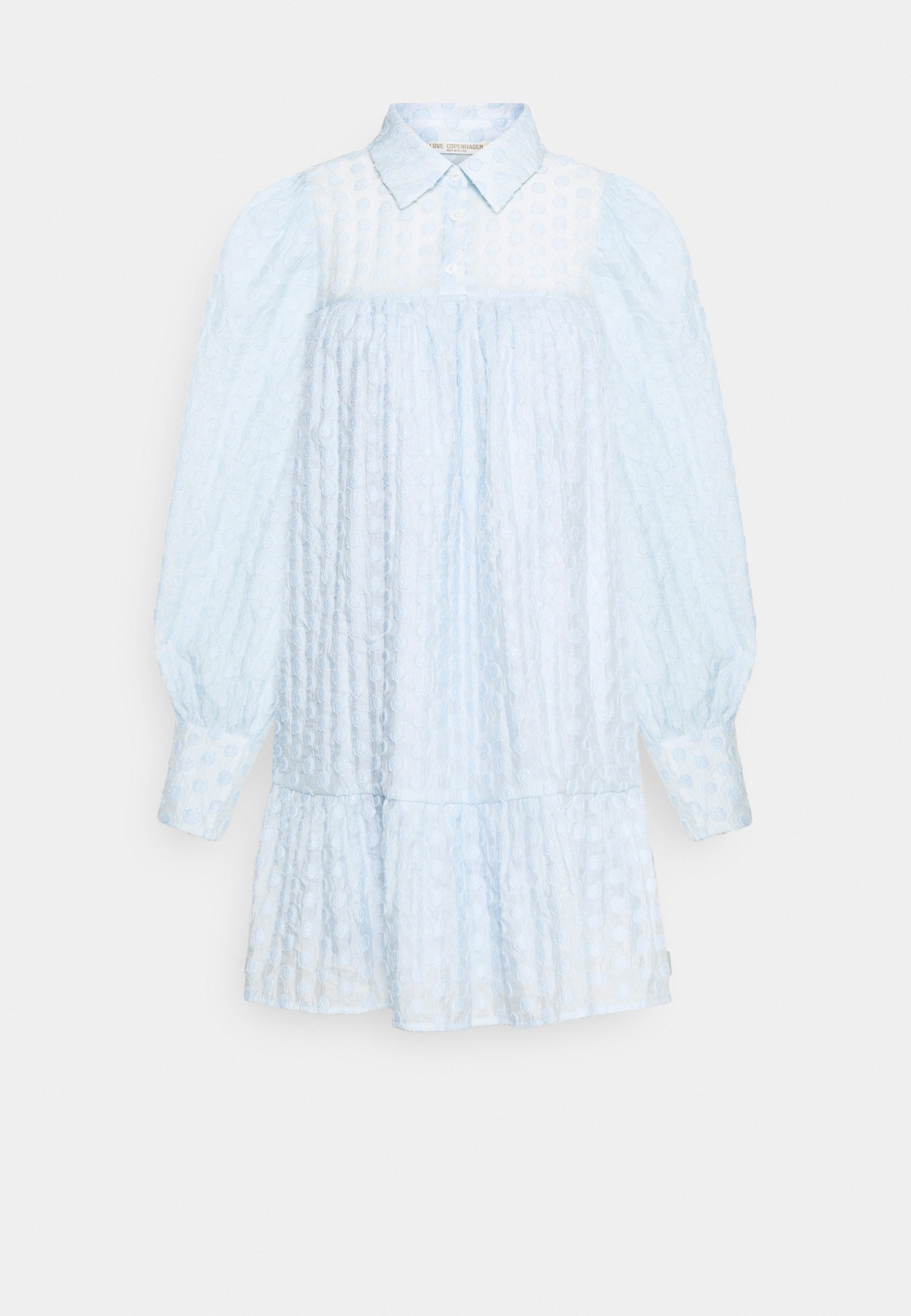 light blue tunic dress