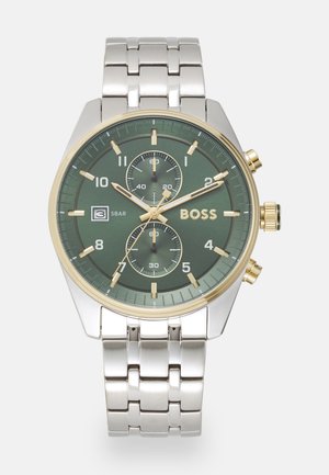 SKY TRAVELLER - Montre à aiguilles - silver-coloured/green
