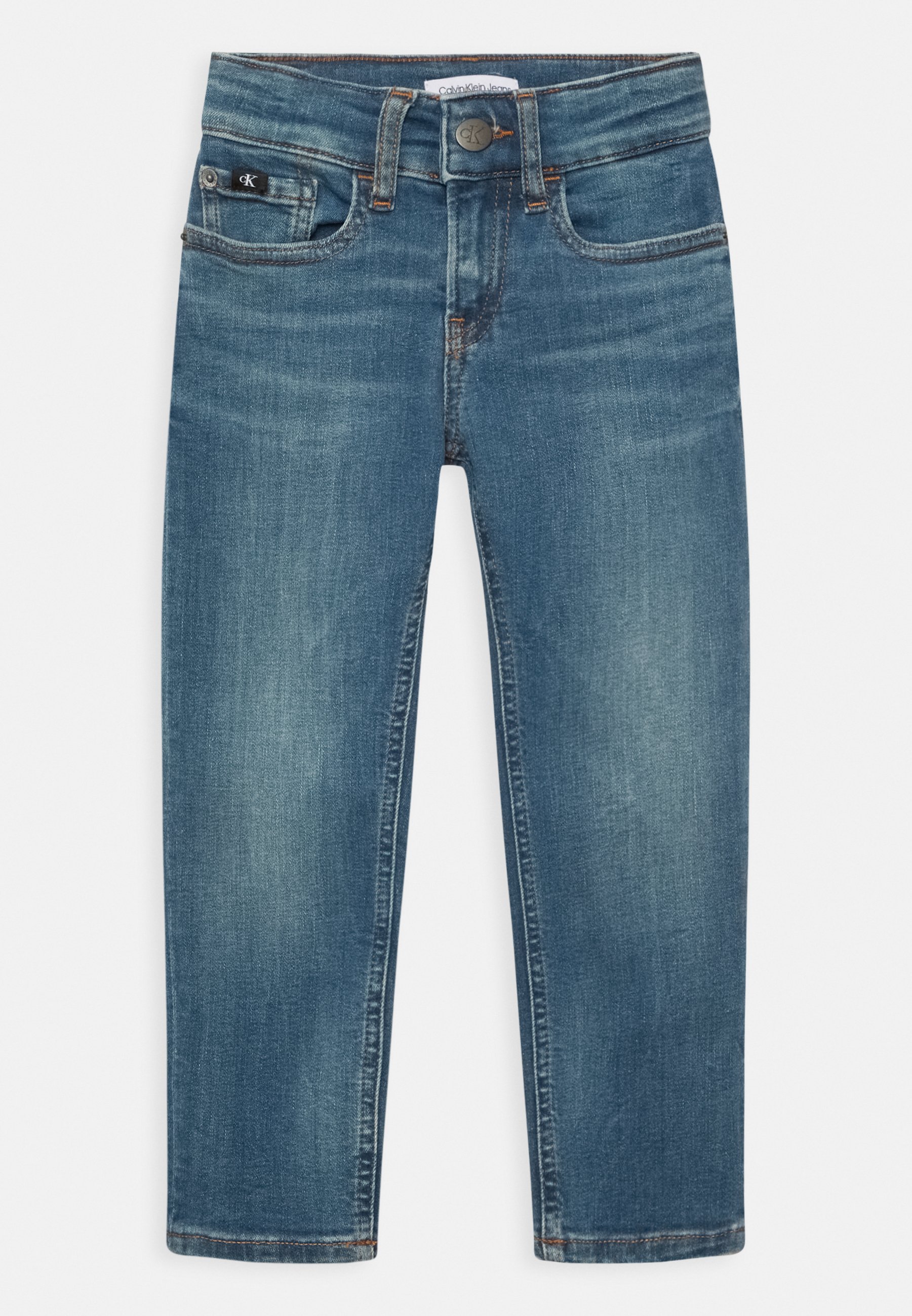 Calvin Klein - Mid Rise Straight Jeans - Blue - Boys - 16 yrs (66.9 inches)