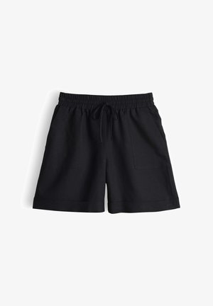 OPUS PANTS, RELAXED FIT MID RISE - Short - black