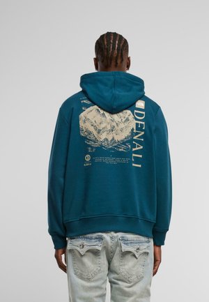 TOPOGRAPHIC - Hoodie - midnight petrol