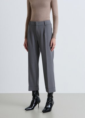 Calliope, PANTALONE LUNGO TINTA UNITA - Pantaloni - grigio melange
