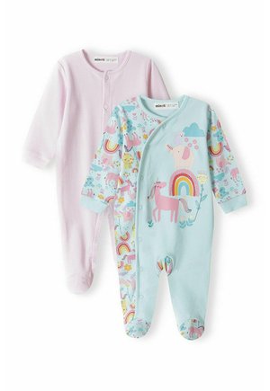 BABY SLEEPSUITS 2 PACK - Sleep suit - teal light pink