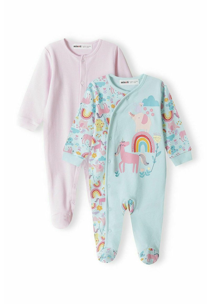 MINOTI - BABY SLEEPSUITS 2 PACK - Pijama de bebé - teal light pink, Ampliar