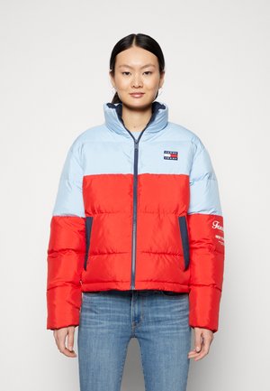 Tommy Jeans ARCHIVE MODERN PUFFER JACKET - Vinterjakke - deep crimson/multi