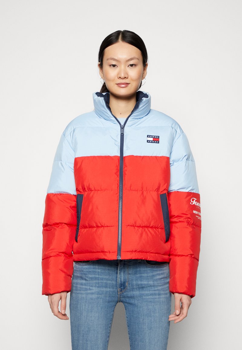 Tommy Jeans ARCHIVE MODERN PUFFER JACKET - Vinterjakke - deep crimson/multi