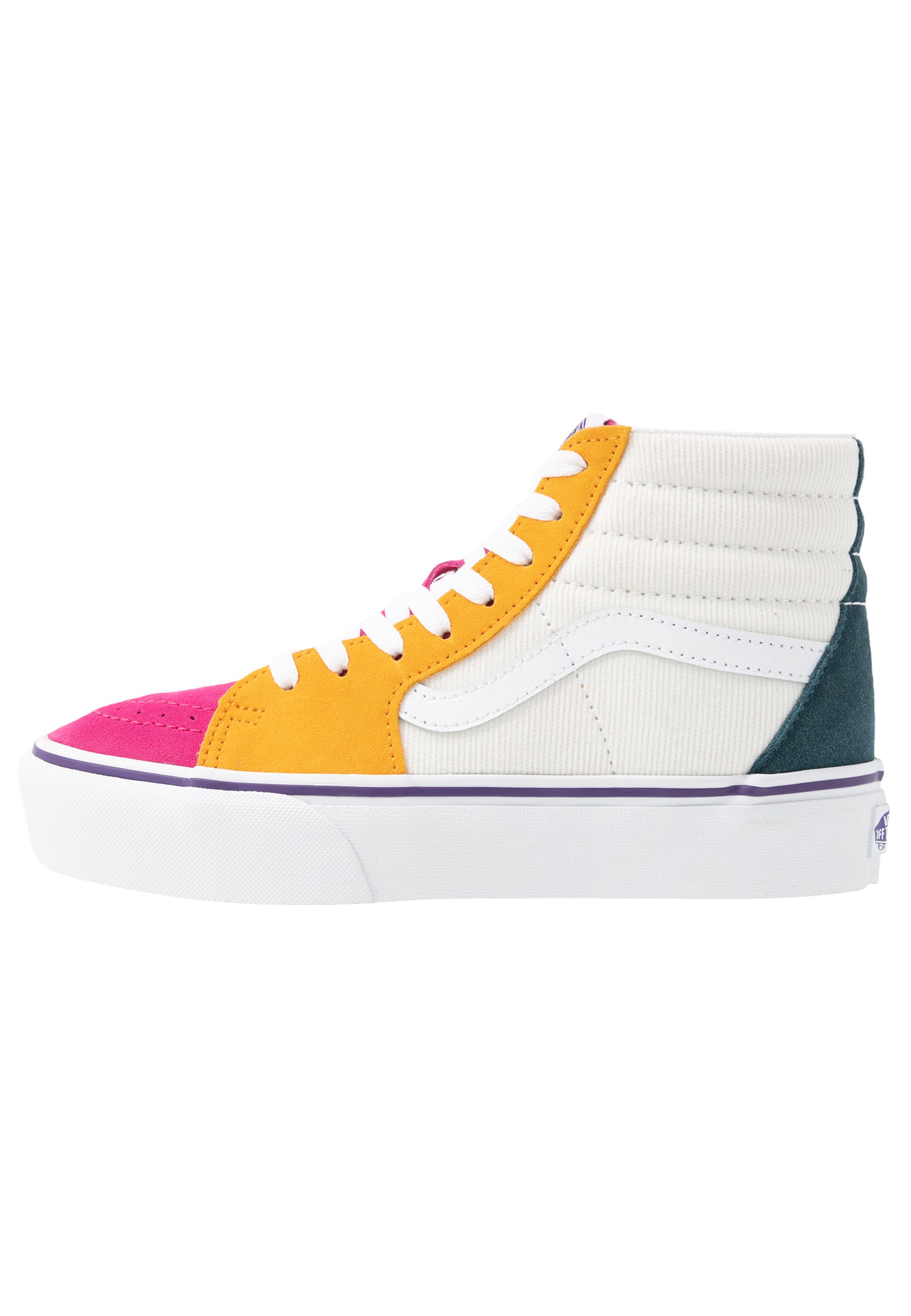 multi coloured vans