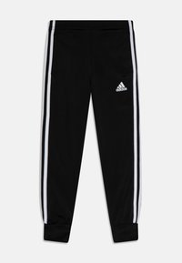 adidas Performance ESSENTIALS 3-STRIPES SHINY TRACK SUIT - Treningas - black/white