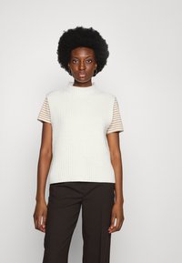 Selected Femme SLFMELENA VEST - Camisola - snow white