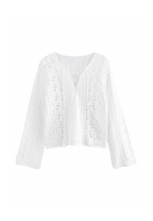 LACE-UP DETAIL REGULAR FIT - Blouse - white