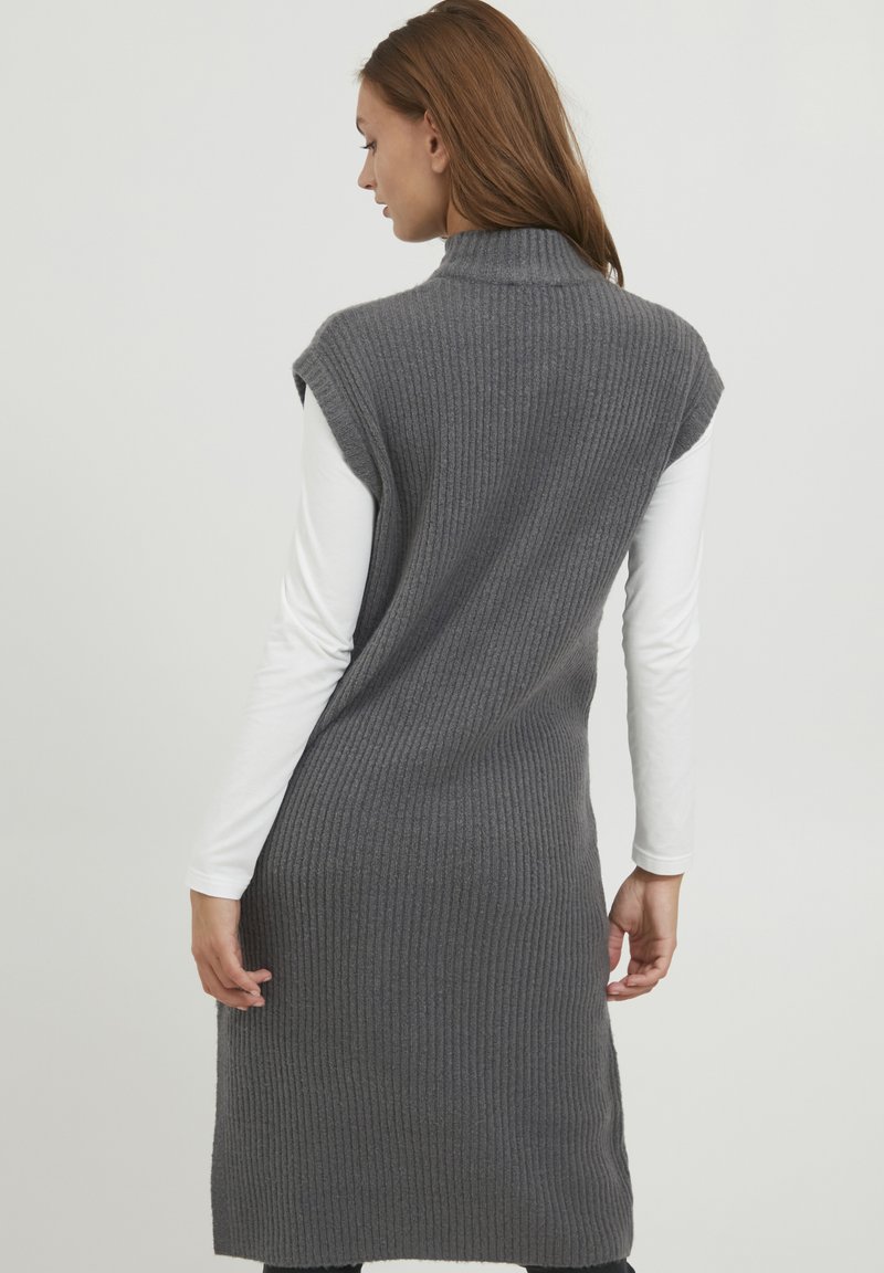 Damen Freizeitkleider | b.young BYNORA LONG DRESS Strickkleid dark grey melange/grau - HL18087 Damen Freizeitkleider | b.young BYNORA LONG DRESS Strickkleid dark grey melange/grau - HL18087