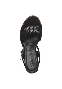 Tamaris Sandali con plateau - black