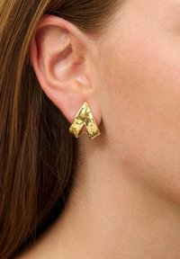 Jane Kønig BIG BREAKUP - Jedna náušnica - gold plated silver coloured