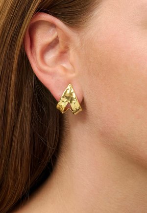 Jane Kønig BIG BREAKUP - Én ørering - gold plated silver coloured