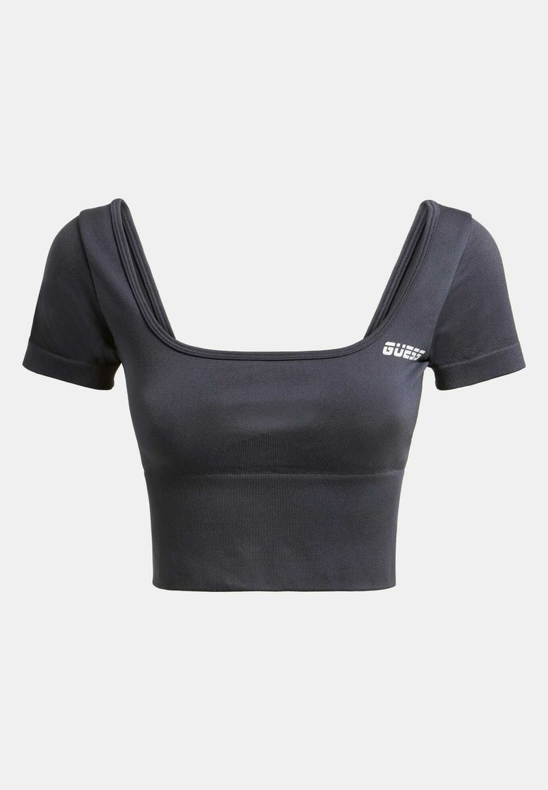 Guess T-shirt basic donkergrijs