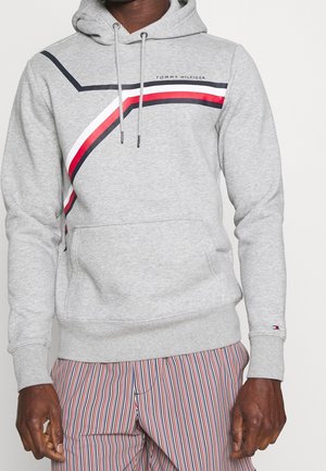 Hættetrøje - mottled light grey